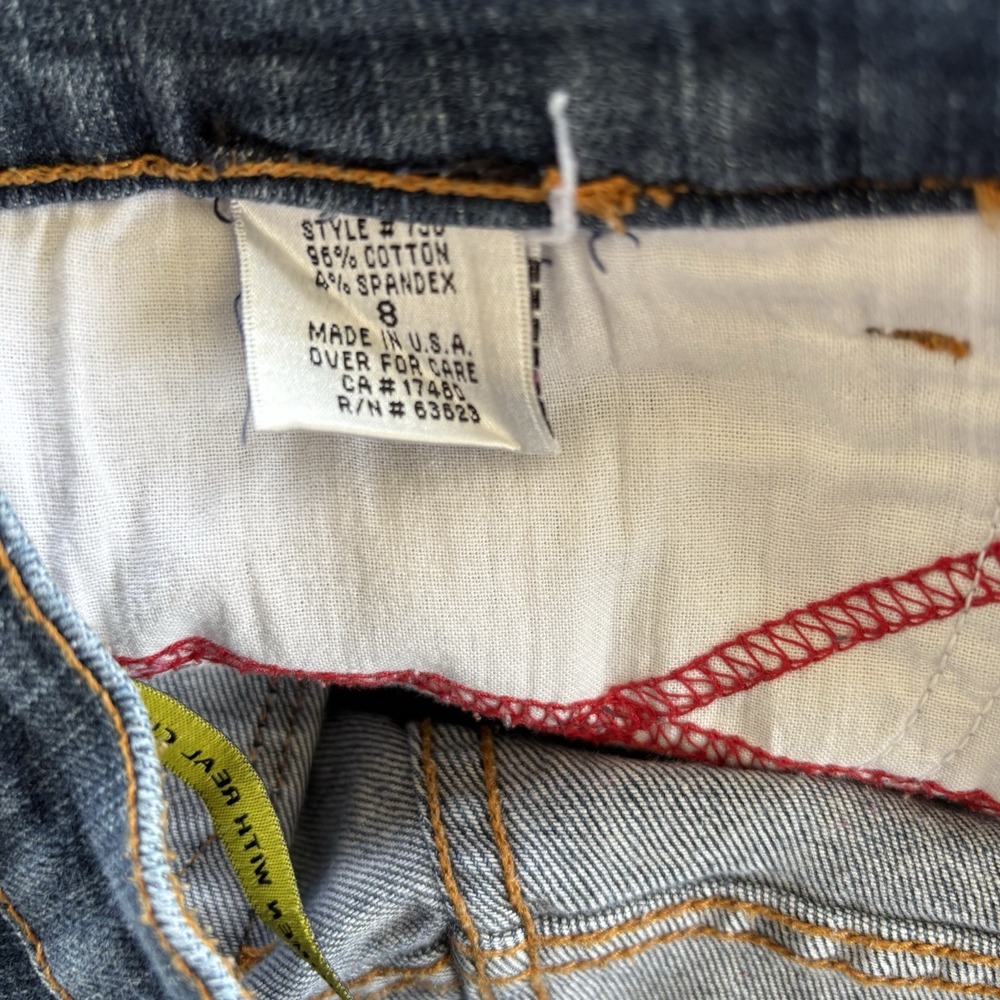 NYDJ Tummy Tuck High Rise Bootcut Jeans Womens 8 Dark Wash 30X30 Made in USA - Picture 9 of 9